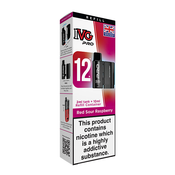 IVG Pro 12 Refill Pod Red Sour Raspberry