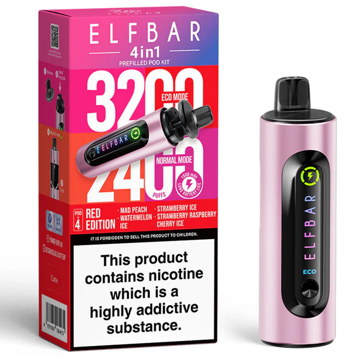 Elfbar 4 in 1 device Red Edition