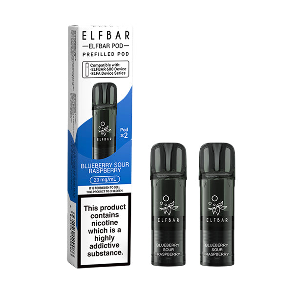 Elf Bar 600 Prefilled Pod Blueberry Sour Raspberry