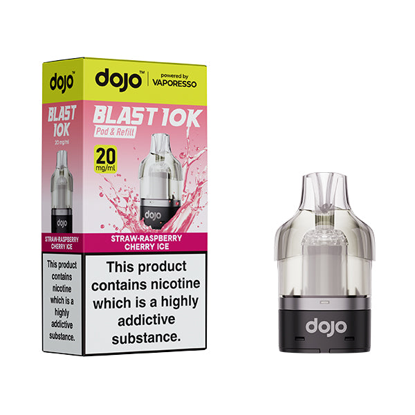 Dojo Blast 10 Refill Pod Strawberry Raspberry Cherry Ice