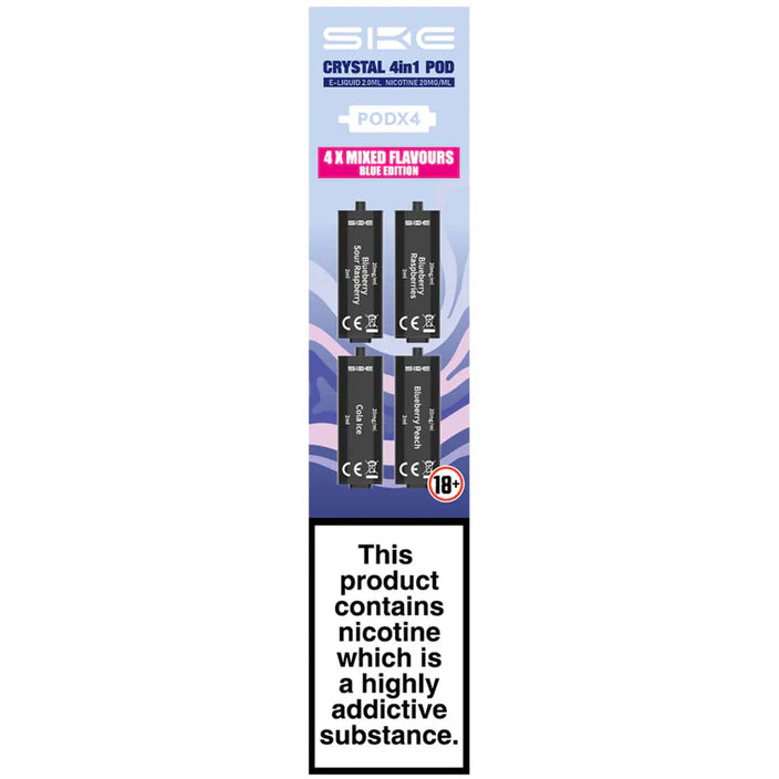 Crystal 4 in 1 pods 4pk Blue Edition