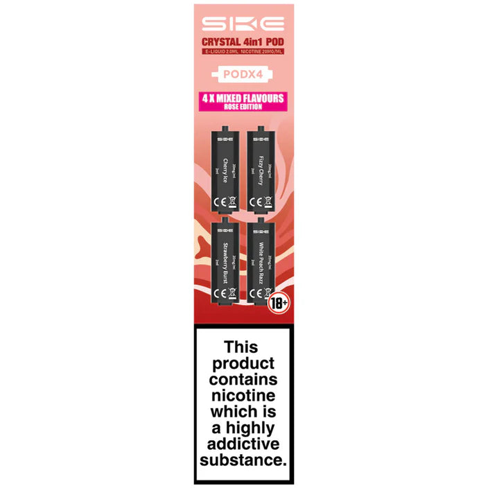 Crystal 4 in 1 pods 4pk Rose Edition
