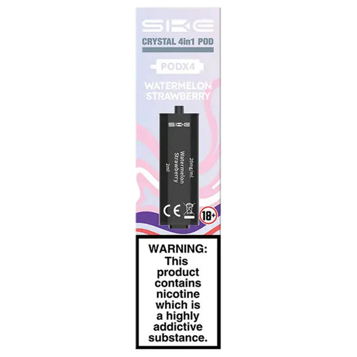 Crystal 4 in 1 pods 4pk Watermelon Strawberry