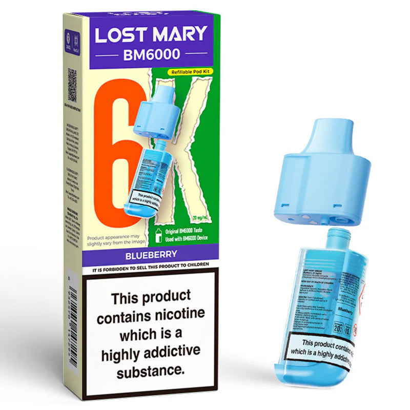 Lost Mary BM6000 Refill Pod Blueberry