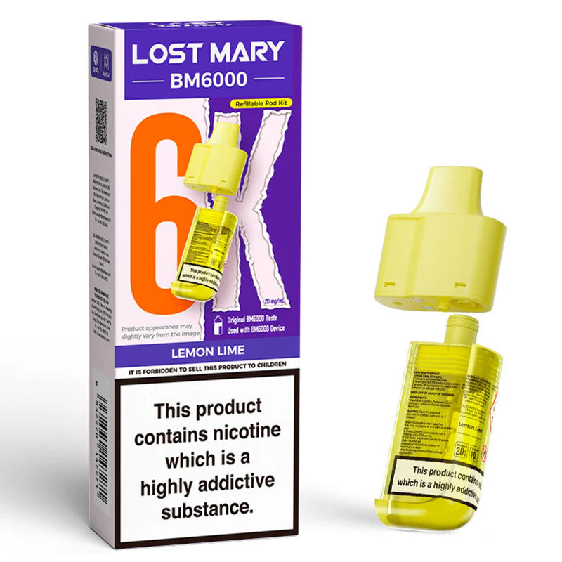 Lost Mary BM6000 Refill Pod Lemon Lime