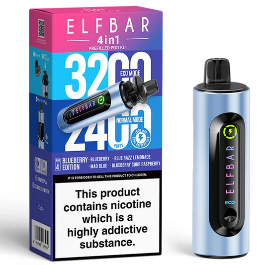 Elfbar 4 in 1 device BlueBerry Edition