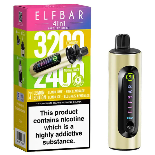 Elfbar 4 in 1 device Lemon Edition