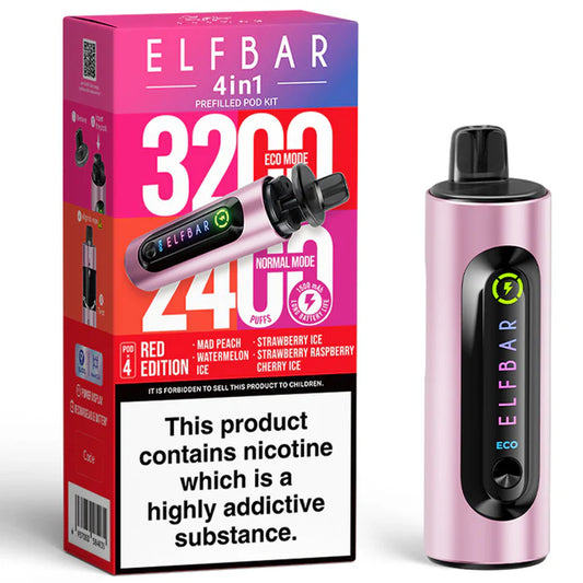 Elfbar 4 in 1 device Red Edition