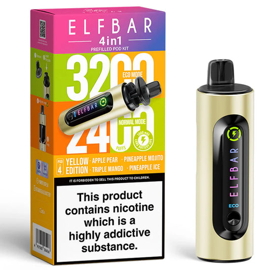 Elfbar 4 in 1 device Yellow Edition