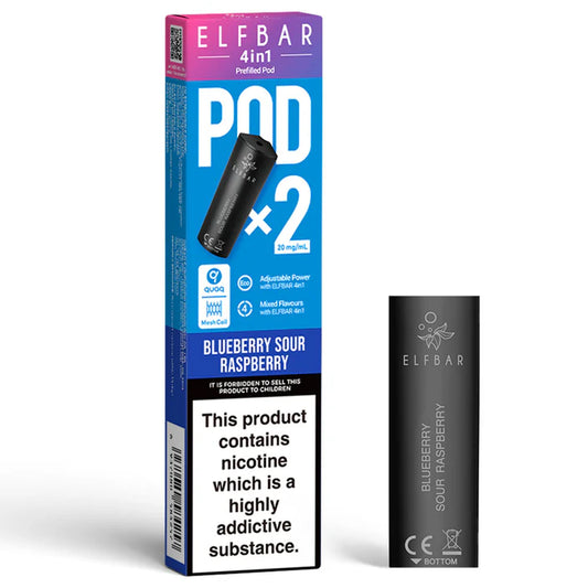 Elfbar 4 in 1 Refill Pod Blueberry Sour Raspberry