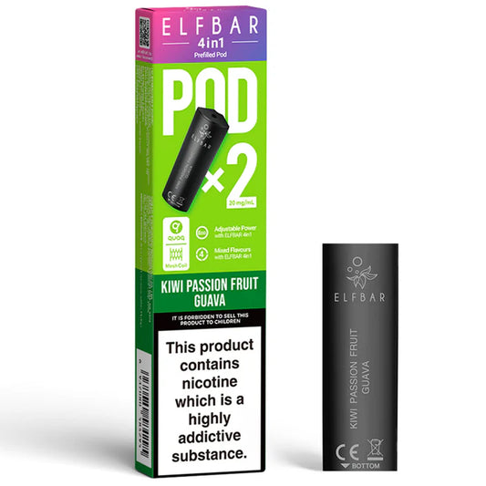 Elfbar 4 in 1 Refill Pod Kiwi Passionfruit Guava