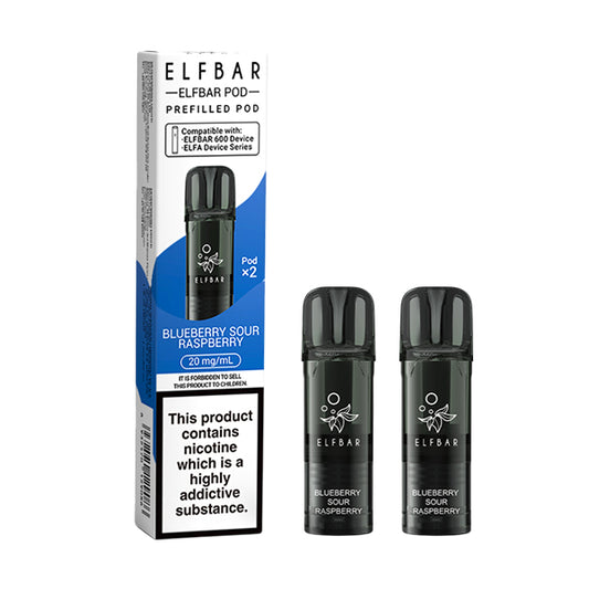 Elf Bar 600 Prefilled Pod Blueberry Sour Raspberry