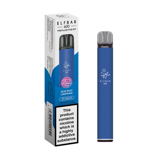 Elf Bar 600 Prefilled Pod Kit Blue Razz Lemonade
