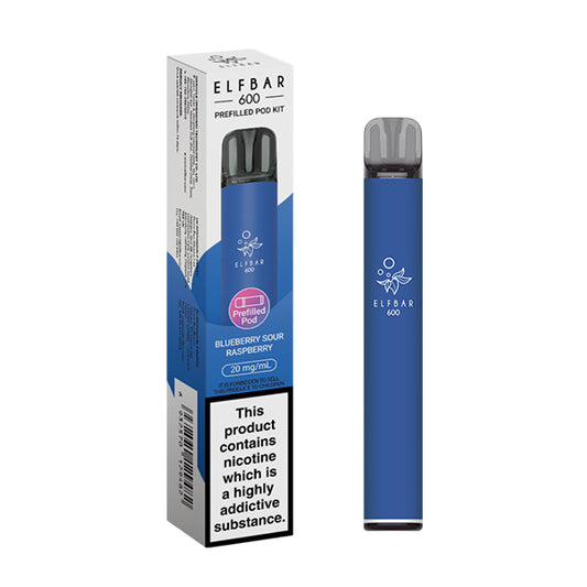 Elf Bar 600 Prefilled Pod Kit Blueberry Sour Raspberry
