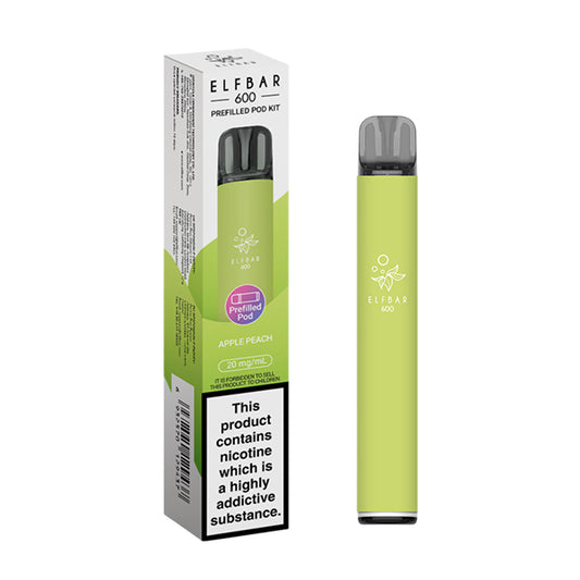 Elf Bar 600 Prefilled Pod Kit Apple Peach