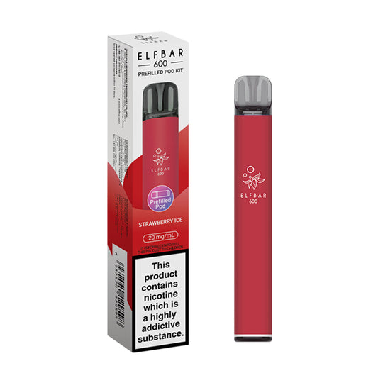 Elf Bar 600 Prefilled Pod Kit Strawberry Ice