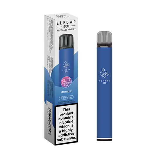 Elf Bar 600 Prefilled Pod Kit Mad Blue