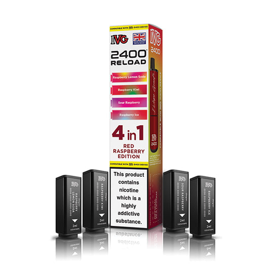 IVG 2400 Reload Pods Red Raspberry Edition