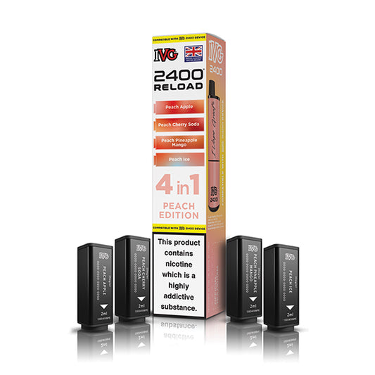 IVG 2400 Reload Pods Peach Edition
