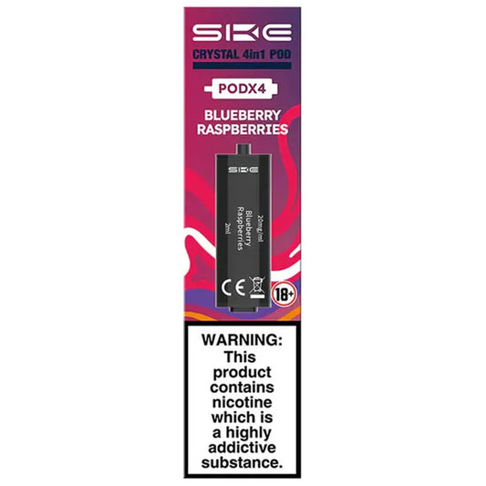 Crystal 4 in 1 pods 4pk Blueberry Raspberry