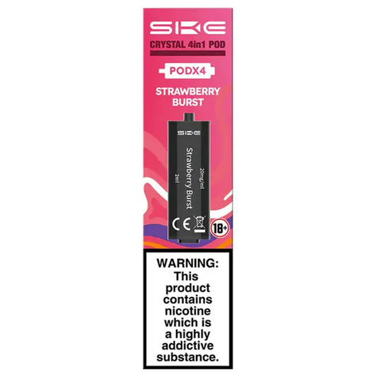 Crystal 4 in 1 pods 4pk Strawberry Burst