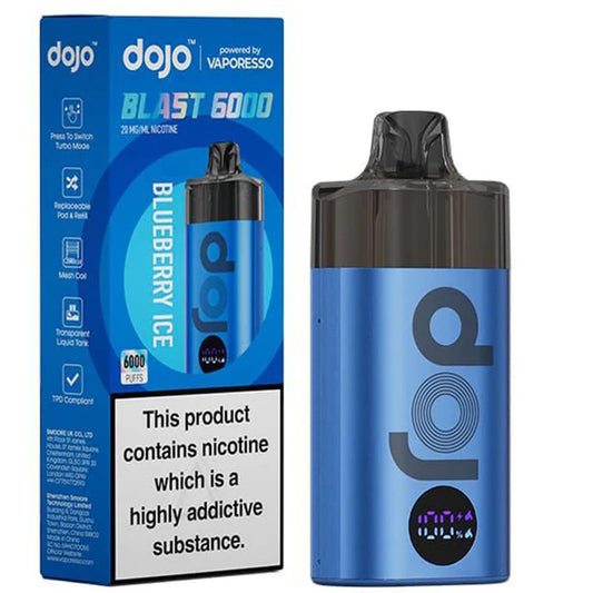 Dojo Blast 6000 Starter Kit Blueberry Ice
