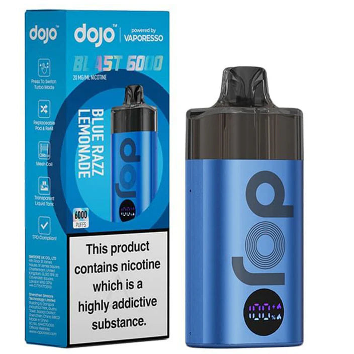 Dojo Blast 6000 Starter Kit Blue Razz Lemonade