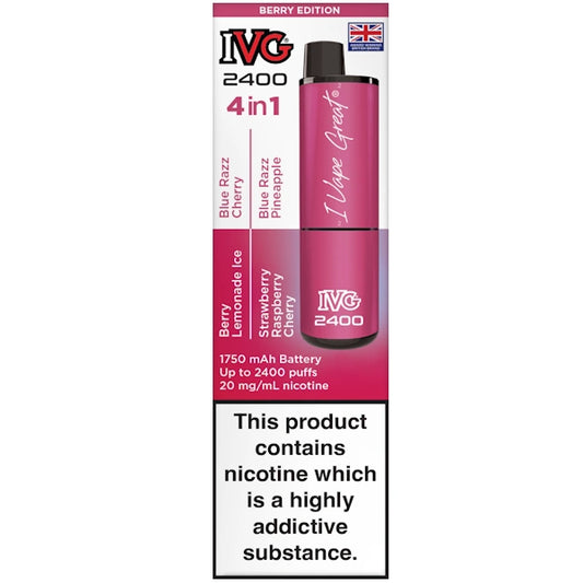 IVG 2400 Rechargeable Berry Edition