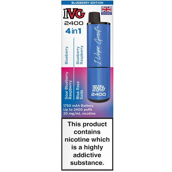 IVG 2400 Rechargeable Blueberry Edition