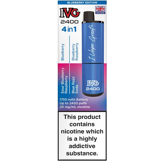 IVG 2400 Rechargeable Blueberry Edition