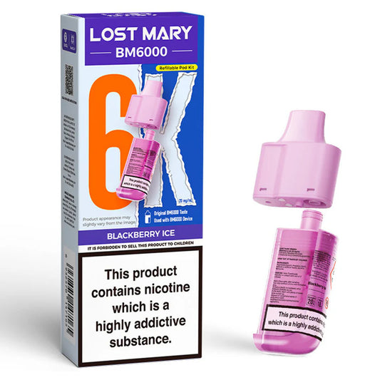 Lost Mary BM6000 Refill Pod Blackberry Ice