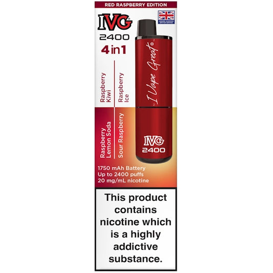 IVG 2400 Rechargeable Red Raspberry Edition